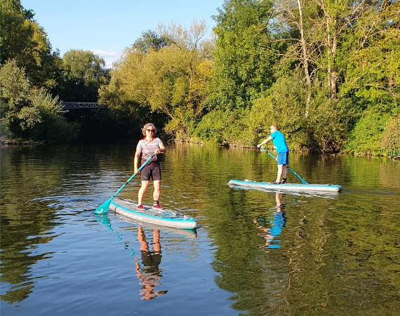 Stand Up Paddling Duo